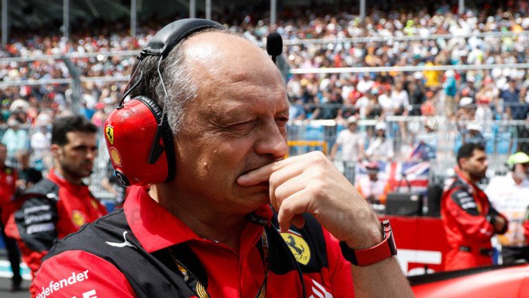 Ferrari team principal Fred Vasseur says he's focused on the future as he looks to get the team back to winning ways