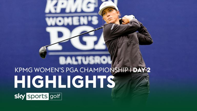 Highlights from the second round of the KPMG Women's PGA Championship as Mel Reid made a move towards the top of the leaderboard