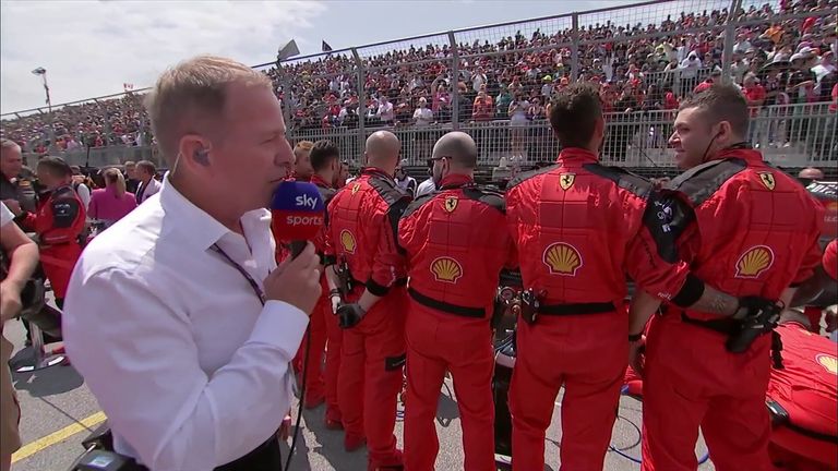 Ferrari made life as difficult as possible for Martin Brundle as he tried to investigate whether there were any problems with Charles Leclerc's car!